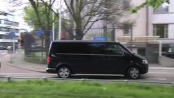 Car with war crimes suspect Ratko Mladic arriving at court Instructional Video