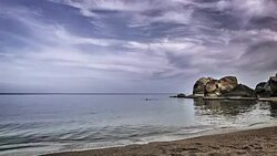 Romantic beach Stock Footage