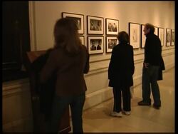 Exhibition of various mugshots of US leaders News Clip