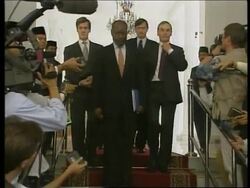 INDONESIA: JAKARTA: HABIBIE MEETS UN DELEGATION (2) News Clip