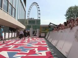 ATMOSPHERE: Arqiva British Academy Television Awards at The National Theatre on May 27, 2012 in London, England (Footage by WireImage Video/Getty Images) Stock Footage