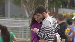Spectators Walking Through Olympic Village Rio News Clip