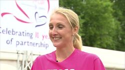 Interview with long distance runner Paula Radcliffe News Clip