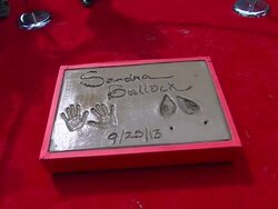 ATMOSPHERE - signage at Sandra Bullock Immortalize Stock Footage