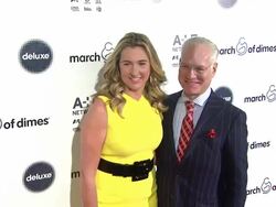 Nancy Dubuc and Tim Gunn at March of Dimes Celebration of Babies Luncheon Honoring Jennifer Lopez in Los Angeles, CA on 12/06/13 Stock Footage