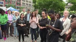 CLEAN : Vigil held in New York for Charleston shooting victims News Clip