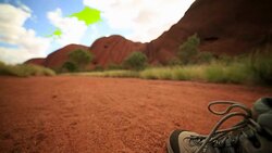 Close up on hiker's boots walking Stock Footage