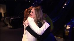 Chelsea Clinton backstage before interview News Clip