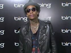 Wiz Khalifa at Bing Bar Sundance 2012 - Day 2 on 1/20/12 in Park City, UT Stock Footage