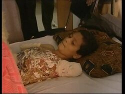 GWT: Young Iraqi war victim flown to Kuwait News Clip