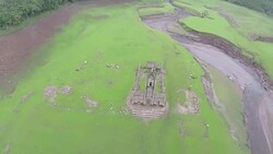 CLEN : Venezuela village emerges from water because of drought News Clip