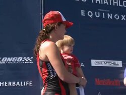 Heather Tom, Teri Hatcher at Nautica Malibu Triathlon Presented By Equinox Stock Footage