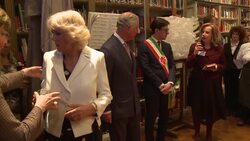 Prince Charles at British Institute in Florence News Clip