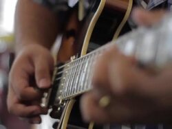 jazz guitarist HD video Stock Footage