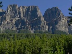 Hiker in the Rocky Mountains Stock Footage