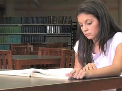 Bored with Studies (HD) Stock Footage