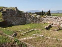 Tyris, buildings  the lower citadel Stock Footage