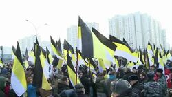 CLEAN : Russian ultra nationalists to march in shadow of Ukraine war News Clip