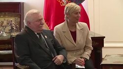 CLEAN : In Chile Polands Walesa again denies was secret agent News Clip