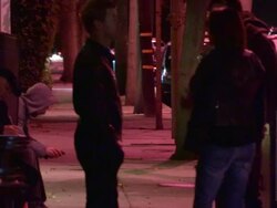 Nic Bishop at Craig's in West Hollywood - Celebrity Sightings in Los Angeles Stock Footage