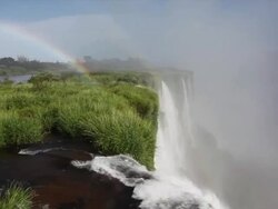 HD video of Iguazu Falls, from Brazilian side Stock Footage