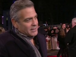 The Monuments Men - George Clooney Soundbite News Clip