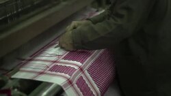 VOICED : El panuelo palestino resiste a la competencia china News Clip