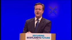 David Cameron address Scottish Conservative Party News Clip