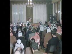 SYND 15-2-74 HUSSEIN ADDRESSES PARLIAMENT News Clip
