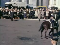 President John F. Kennedy's funeral procession Stock Footage