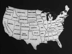 Outline of Secret Service districts Stock Footage