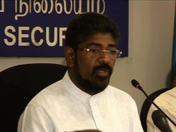 FM, National Security spox on Fonseka arrest; opposition leader News Clip