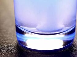 Effervescent tablet in glass of water. Stock Footage