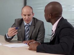 Discussing Business Stock Footage