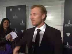 INTERVIEW: Kevin McKidd on coming out to support Save The Children and tonight being his fashion crash course. at the Iman And Missoni Honored With  Stock Footage
