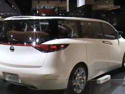 2008 Nissan Forum concept minivan montage Stock Footage