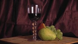 Still life with fruits Stock Footage