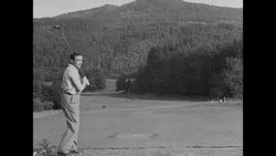 King Alfonso XIII of Spain plays golf with sons near Vienna, Austria, in the 1930s News Clip