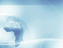 Background Globe (Light Blue, left placed) - Loop Stock Footage