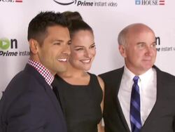 Mark Consuelos, Yara Martinez, and Matt Malloy at Amazon Studios Premiere Screening for "Alpha House" Event at the Metropolitan Museum of Art Stock Footage