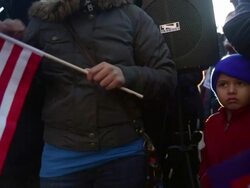 Immigration Groups Celebrate Obama Executive Action In Front Of White House Stock Footage