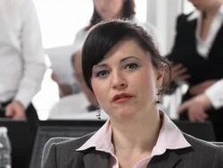HD: Businesswoman Having Video Conference Stock Footage