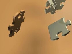 Teamwork, Business, Multi Colored Puzzle Concept Stock Footage