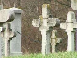 HD: Gravestones Stock Footage