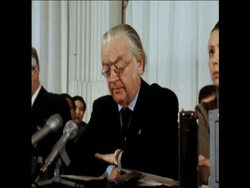 UPITN 1 2 79  LORD KILLANIN PRESS CONFERENCE FOR 1980 OLYMPICS News Clip