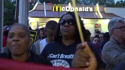 Hofstra University Protest, Presidential Debate 2016, Stock Footage