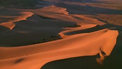 Death Valley National Park Aerial Fly-Over of Sand Dunes Death Valley Desert Stock Footage