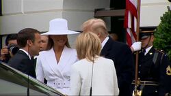 Trump Welcomes Macron at White House News Clip