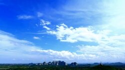 Timelapse of Moving clouds Stock Footage