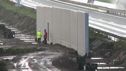 CLEAN : FILE: One year since work on Calais anti-intrusion wall began News Clip